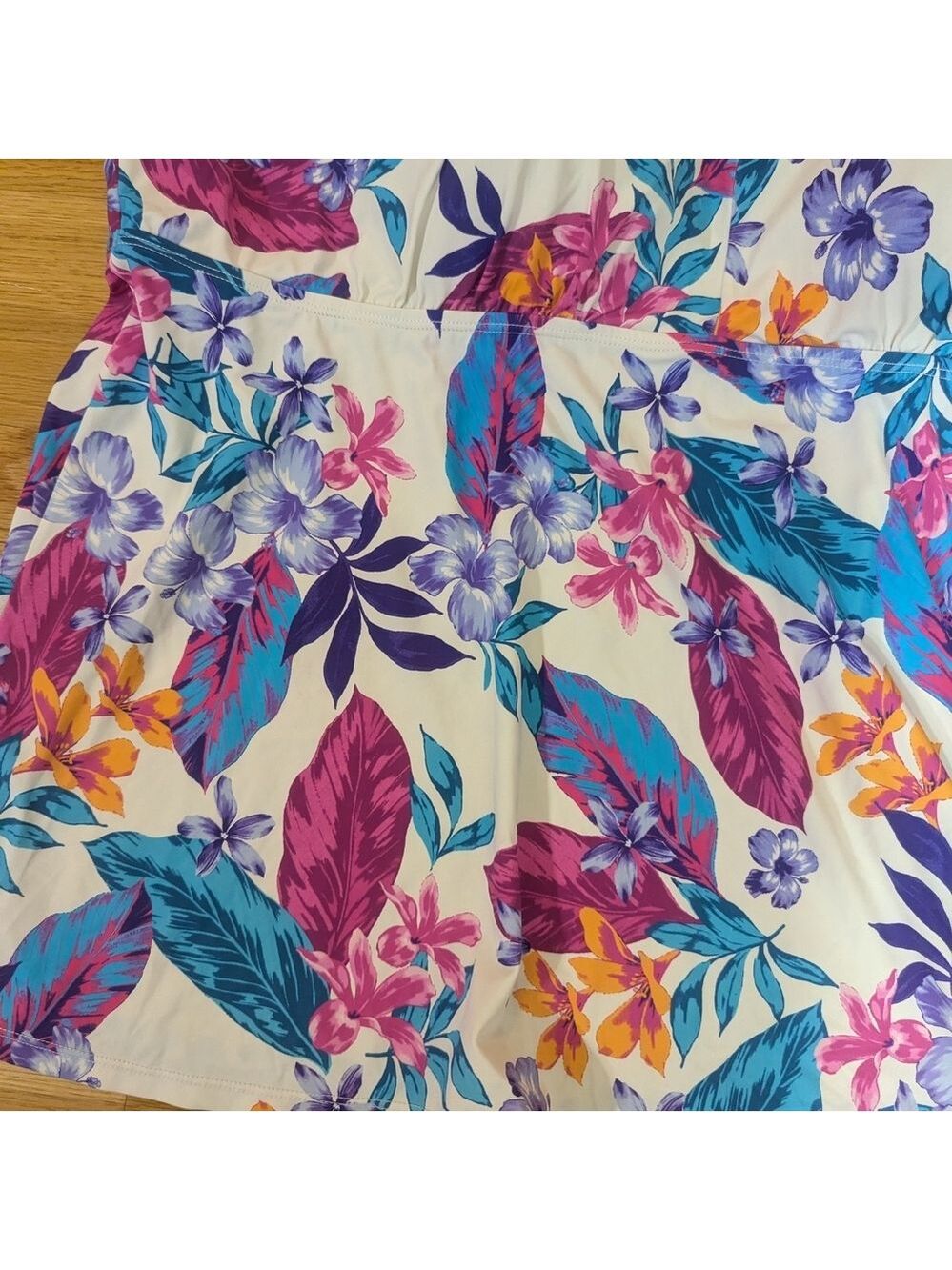 Swimsuits For All Floral V Neck Tankini Top Set Size 28 - Picture 12 of 12